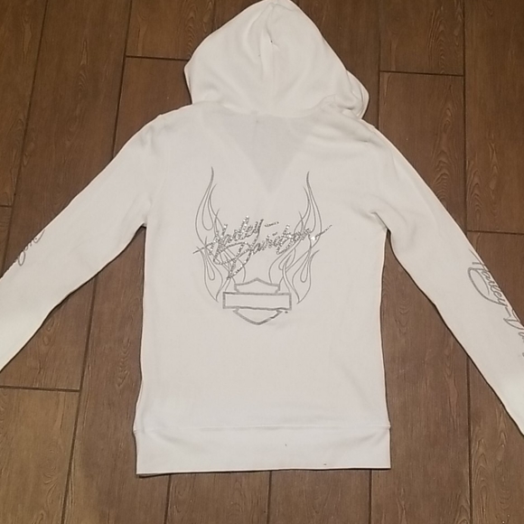 Womans Harley Davidson Hooded 5button Thermal - Picture 3 of 3